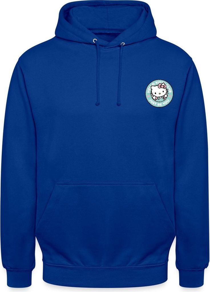 Spreadshirt Hello Kitty Club Just Be You Uni Hoodie, L, Royalblau