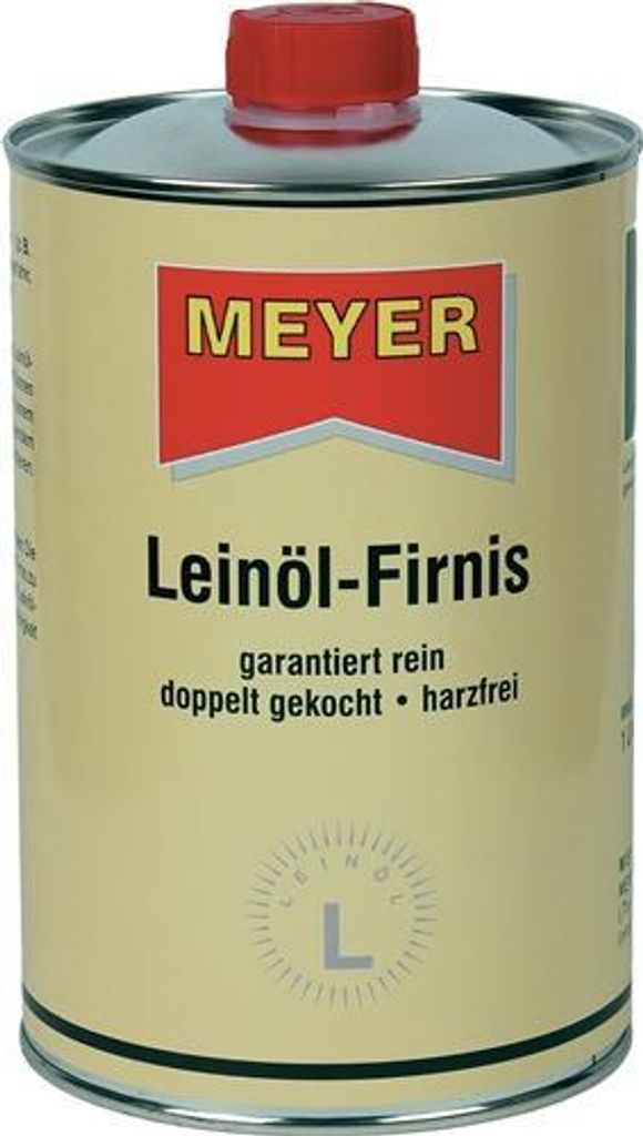 Leinöl-Firnis honigfarben 1l Dose MEYER Produktbild 