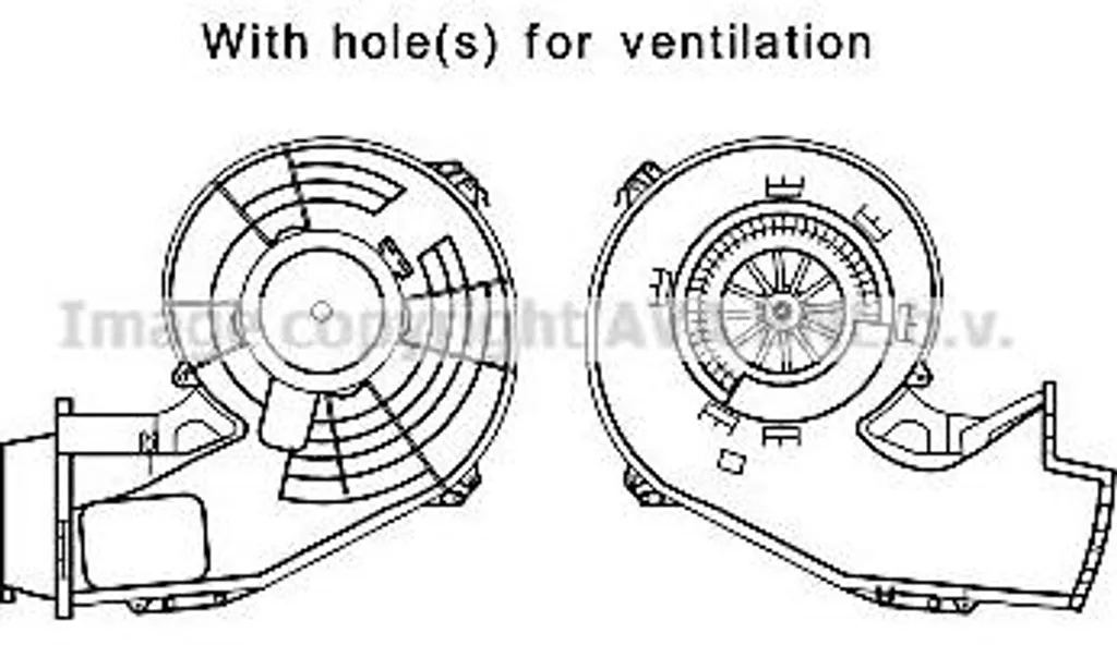 Moteur de ventilateur AVA OL8644 pour Meriva OE 13128422 Pulseur d'air