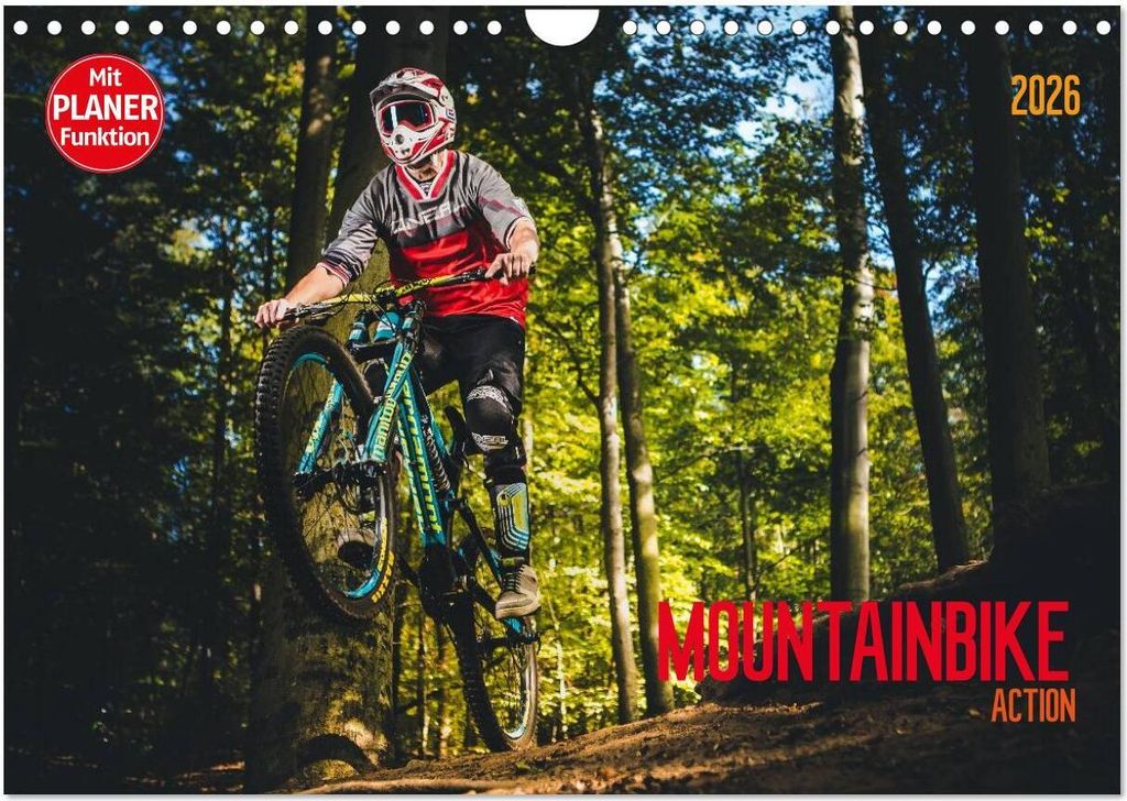 Mountainbike Action (Wandkalender 2026 DIN A4 quer), CALVENDO Monatskalender