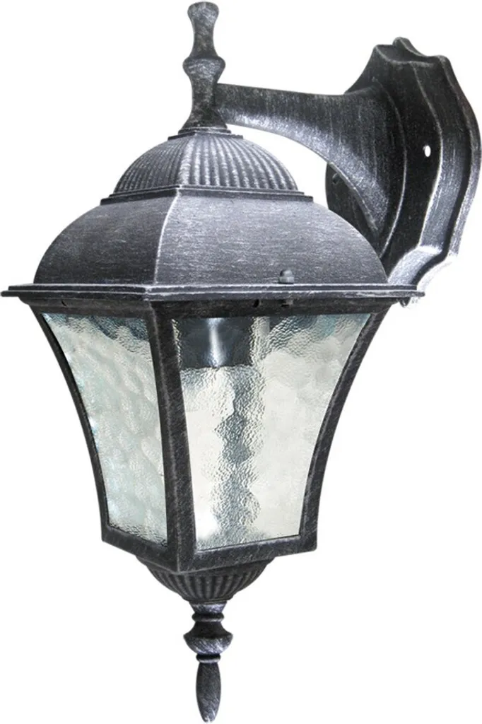 Applique extérieure Toscana contre l'obscurité entrée argentée IP43