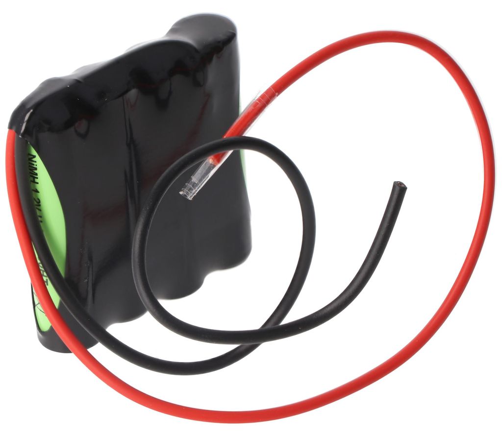 Notleuchtenakku NiMH 4,8V 600mAh F1x4 Micro AAA mit 200mm Kabel