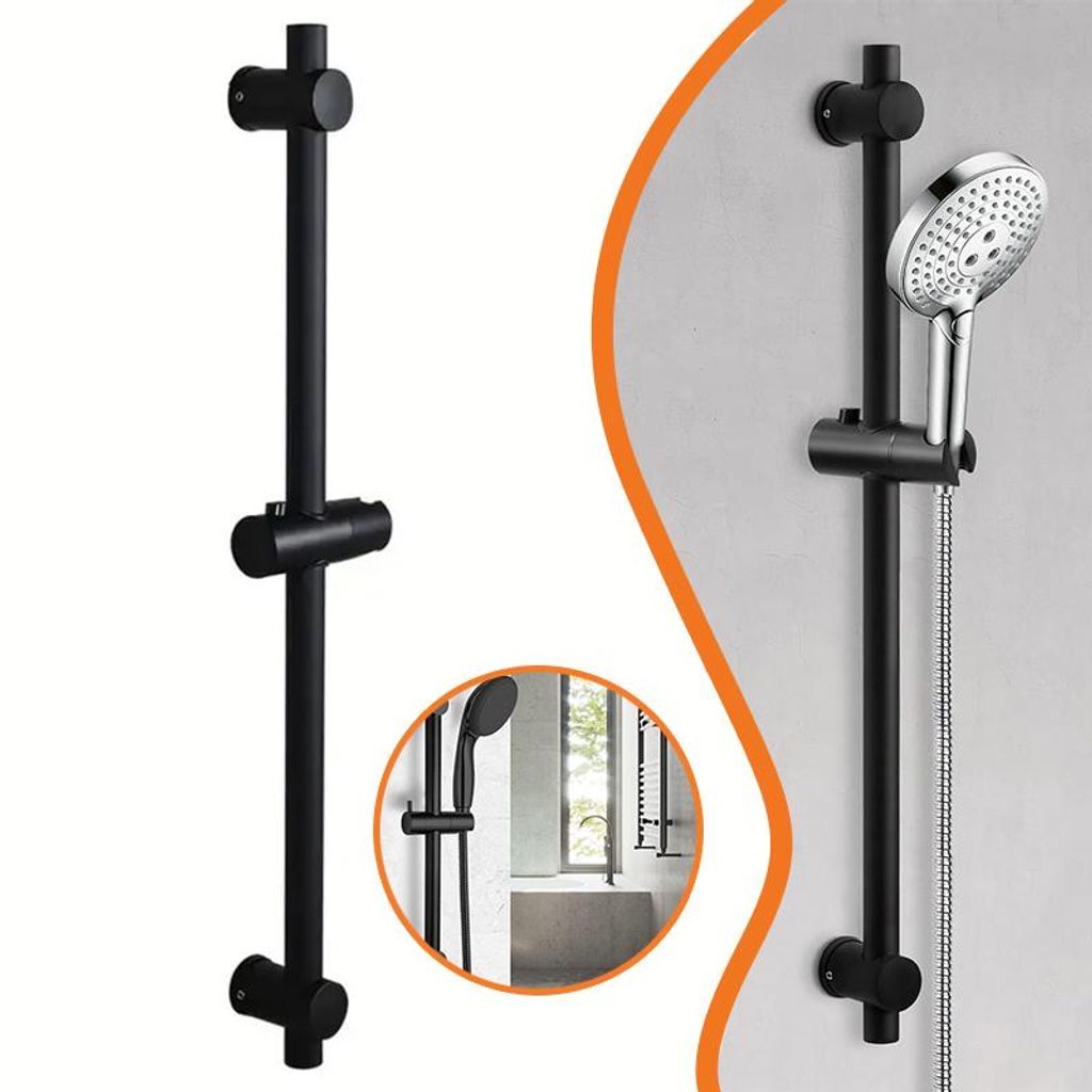 Duschstange 66cm, Edelstahl Brausestange mit Produktbild 