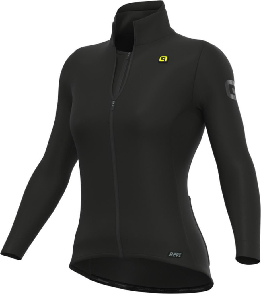 ALÉ Langarm Fahrradtrikot für den Winter - FUTURE WARM R-EV1 - Schwarz L