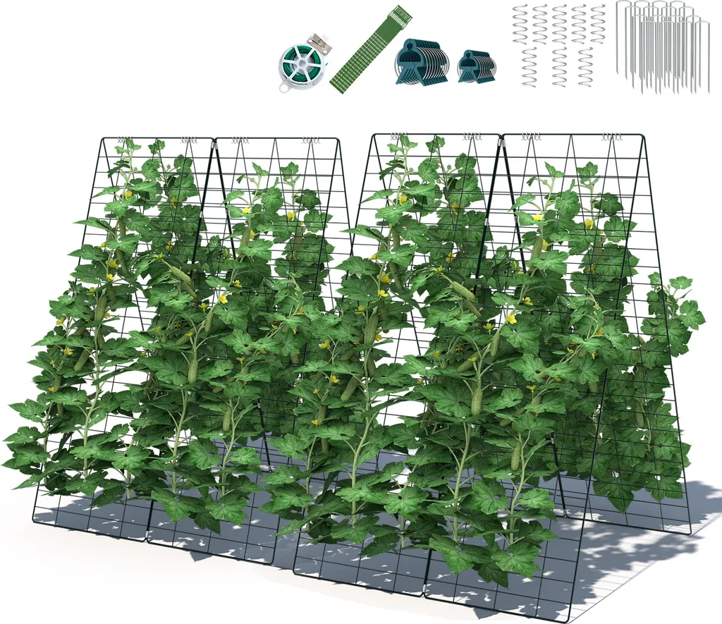Solution Anti-Affaissement : Treillis Jardin Acier 122x86cm pour Plantes