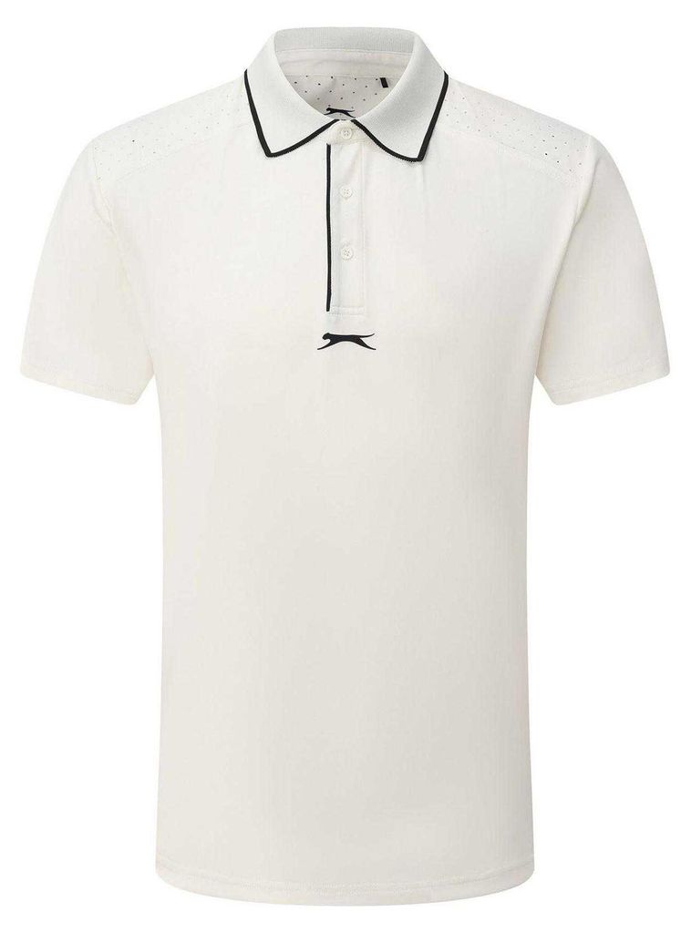 Slazenger - Poloshirt für Herren, Performance, Regulär, kurzärmlig GT14460 (S) (Weiß)