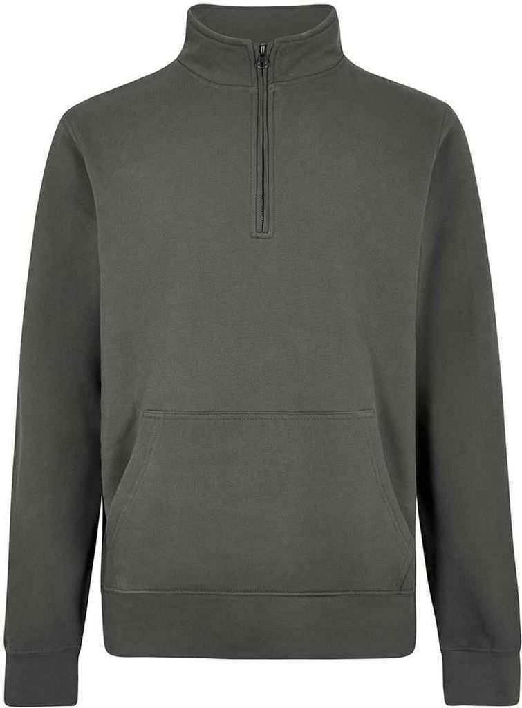 Kustom Kit - Sweatshirt mit kurzem Reißverschluss für Herren PC7729 (S) (Dunkelgrau)