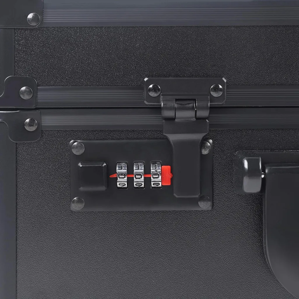 Valise de barbier portable en métal pour tondeuses et accessoires - 9
