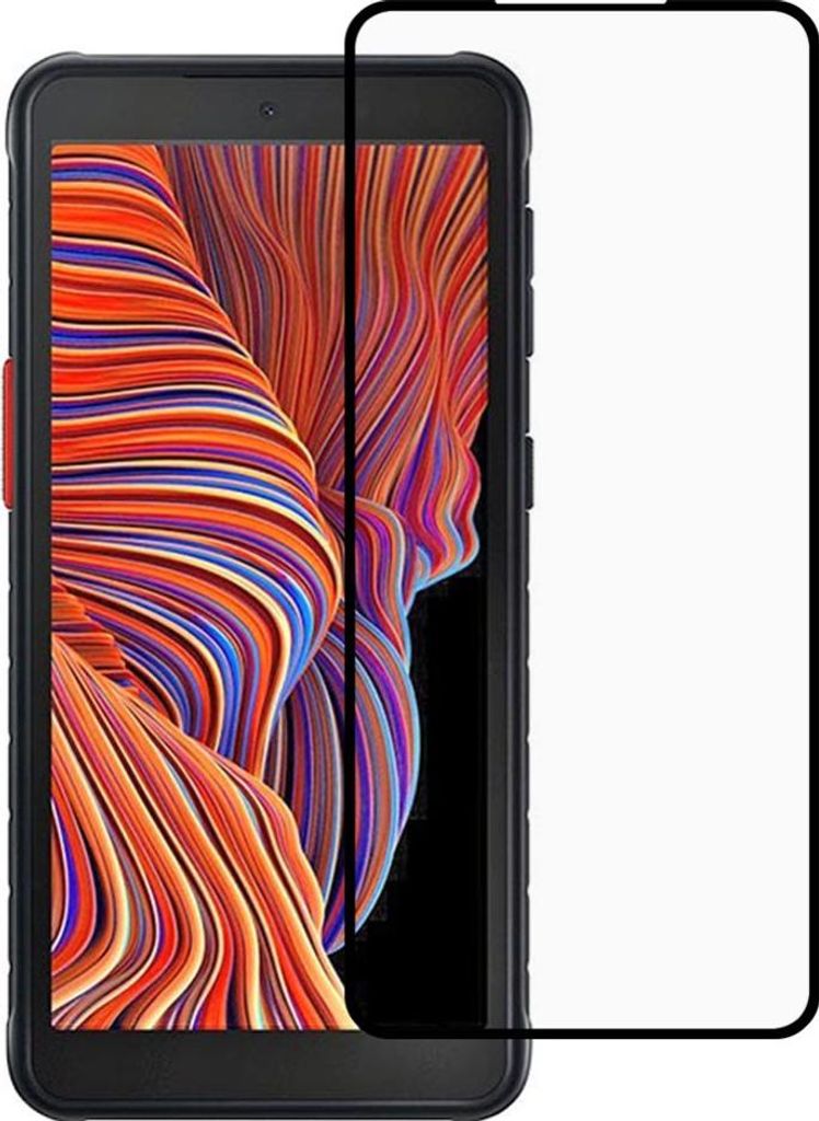 Samsung Galaxy Xcover 5 Displayschutz - Full-Cover 9H Panzerglas - Schwarz