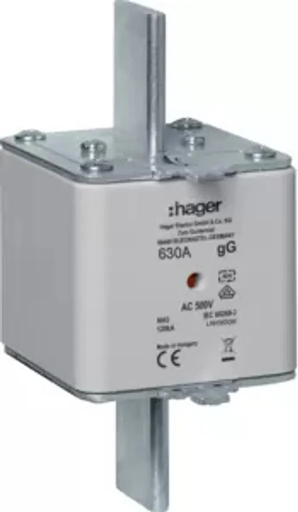 Fusible HPC NH3 gG AC 500V 630A Hager LNH3630M cartouche industrielle