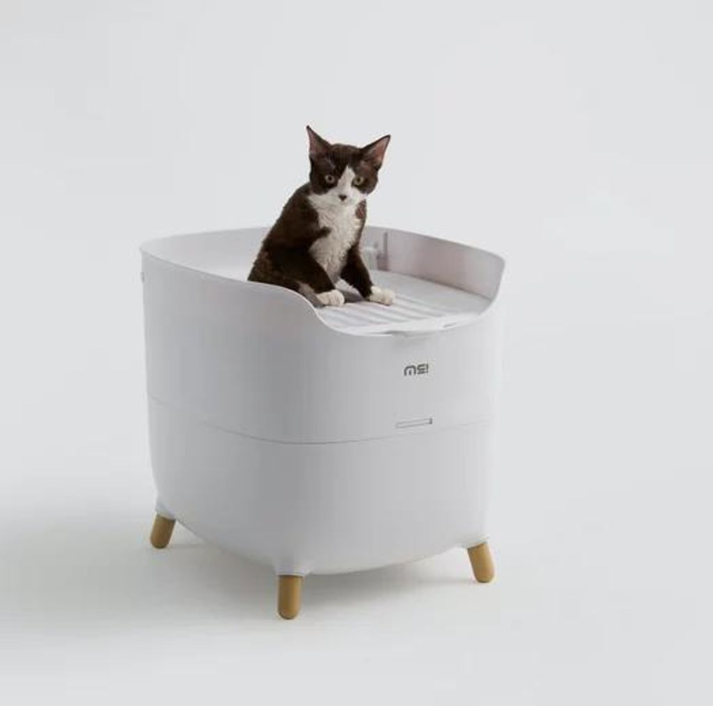 Makesure Katzentoilette TOP, Extragroß mit Streuschaufe Produktbild 