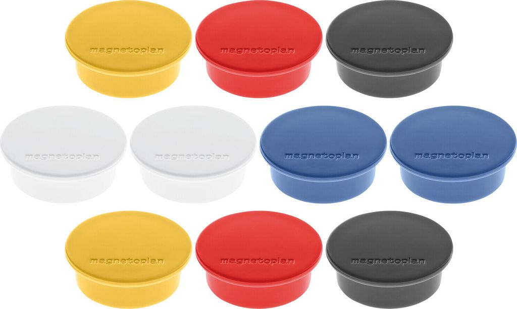 Magnet Discofix Color, 10 Stk. farbig sortiert