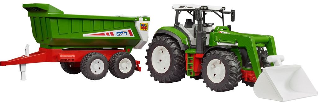 bruder Roadmax Traktor mit Frontlader und Kippanhänger, Produktbild 