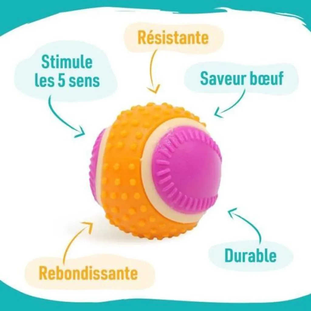 Peluche per cani Aimé Rosa plastica - 6