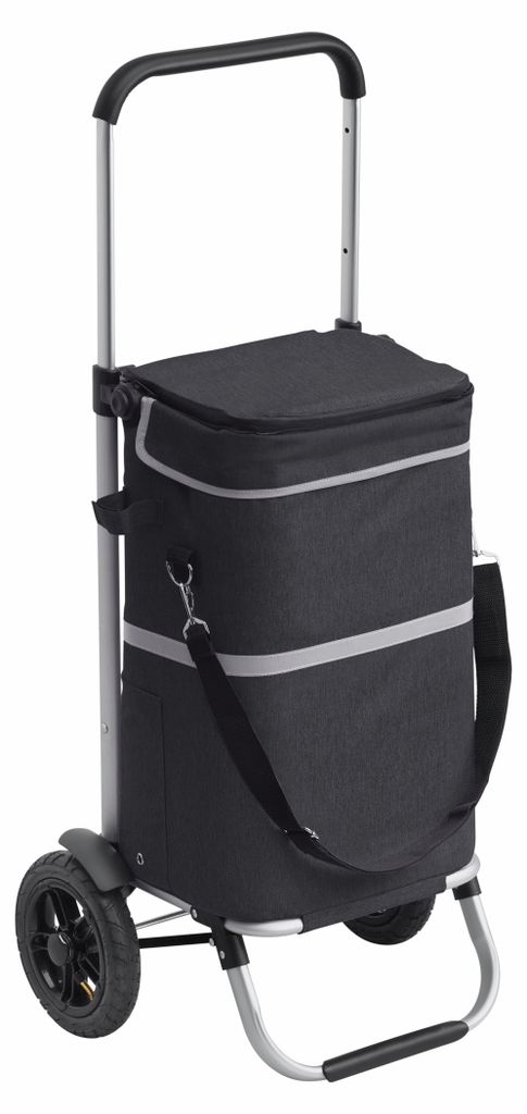 Meister Einkaufstrolley Premium Schwarz, 45 L Klappbarer Produktbild 