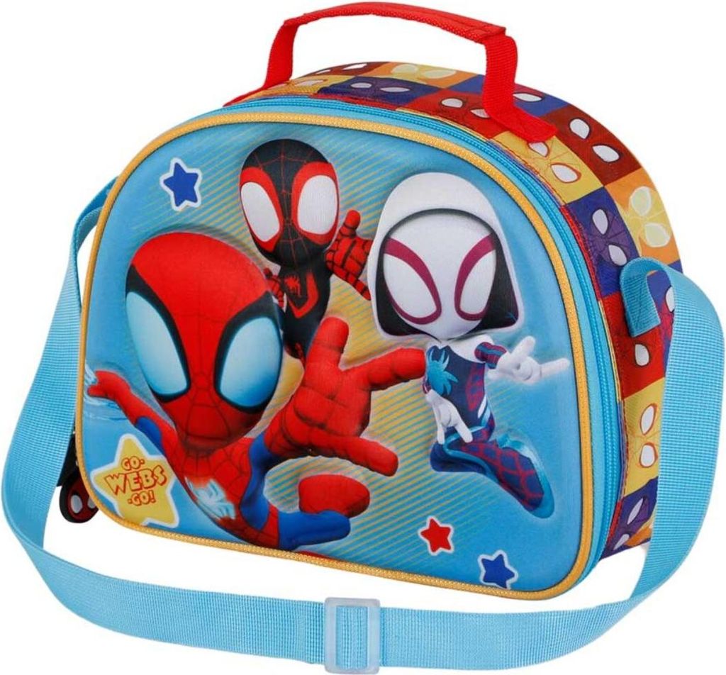 Spiderman Lunchbag 3D-Optik Perfekt für Snacks und Getränke unterwegs
