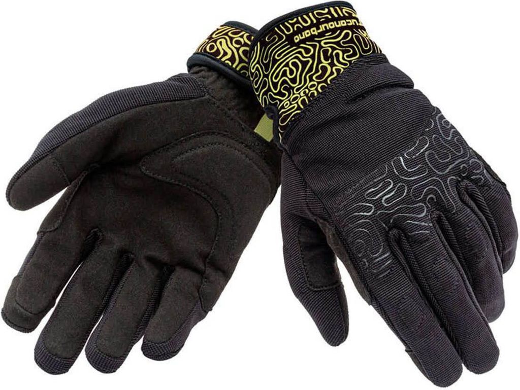 TUCANO URBANO LADY MIKY Damen Sommerhandschuhe Schwarz/Fluo Gelb größe M