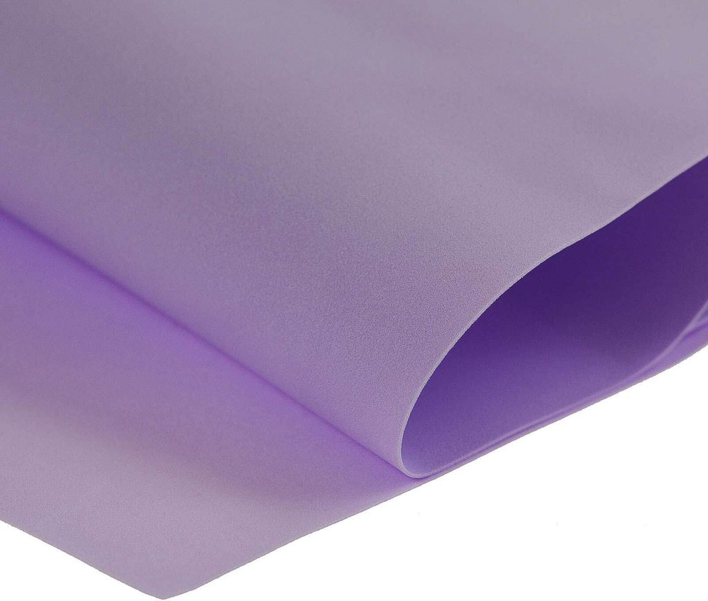 5 Bögen formbares Schaumgummi 60 x 70 cm Moosgummi Blüten basteln Farbwahl, Farbe:lila