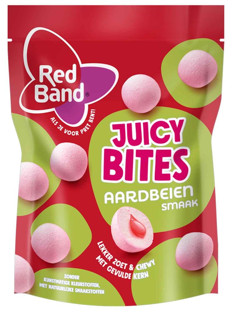 Red Band Bites o smaku truskawkowym 145 g Zdjęcie produktu 
