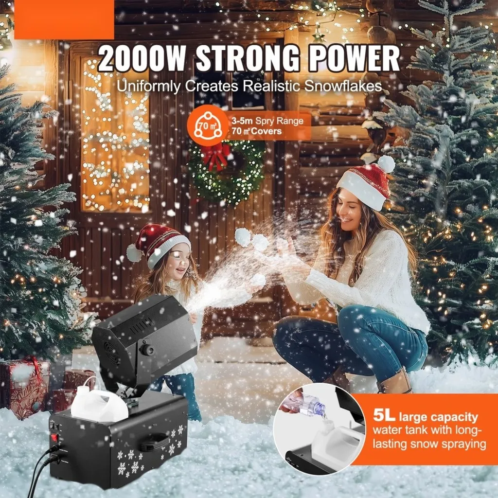 Machine à neige 2000W performante avec télécommande sans fil - Pro-FX