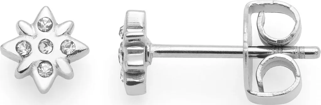 Leonardo 024462 Orecchini da donna Campagnola CIAO in acciaio inox argento bianco