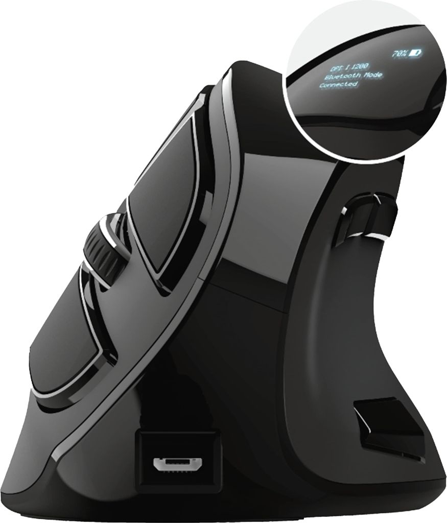 Trust Voxx Vertical Wireless Mouse, dobíjacia ergonomická Obrázok produktu 