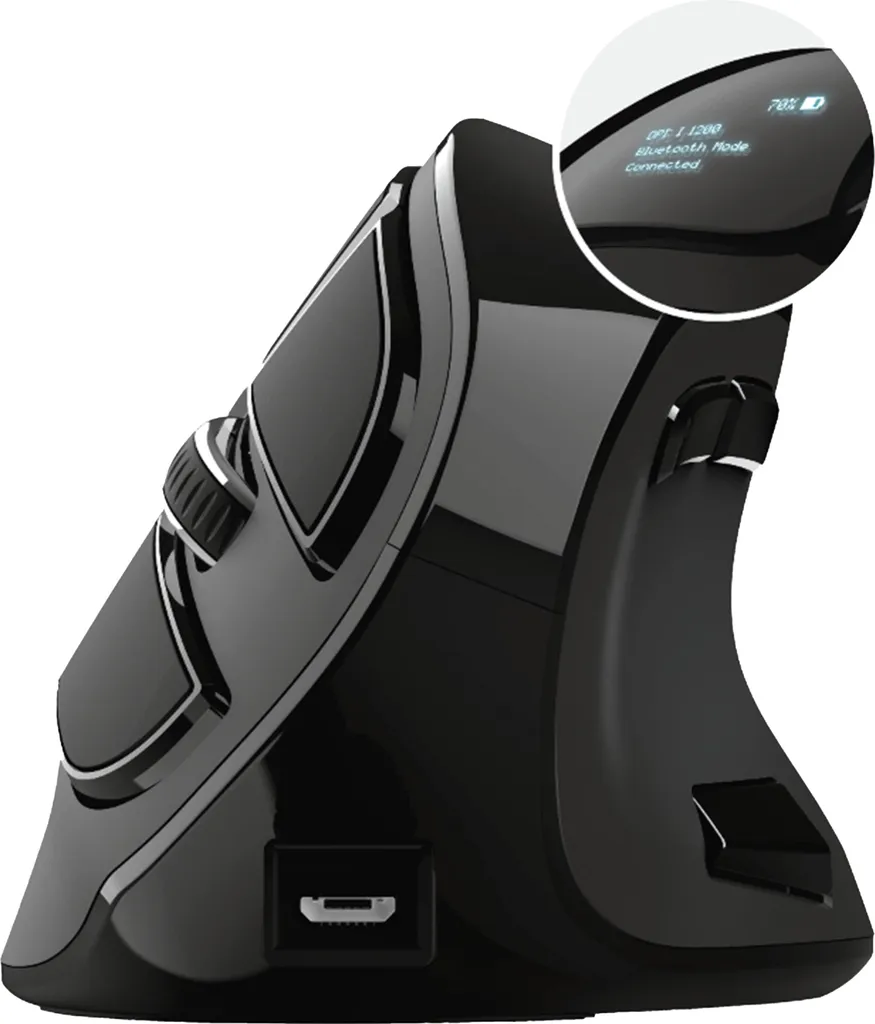 Souris verticale Trust Voxx : fini les douleurs au poignet avec 9 boutons
