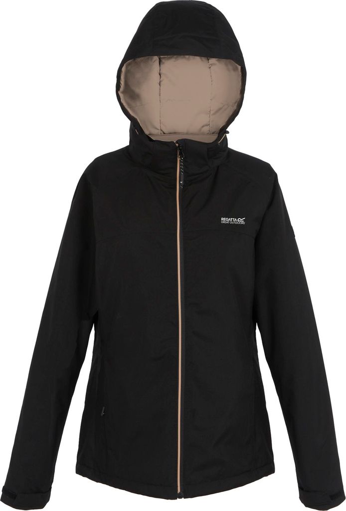Regatta - "Frelton" Jacke, wasserfest für Damen RG11288 (40 DE) (Schwarz/Warm Taupe)