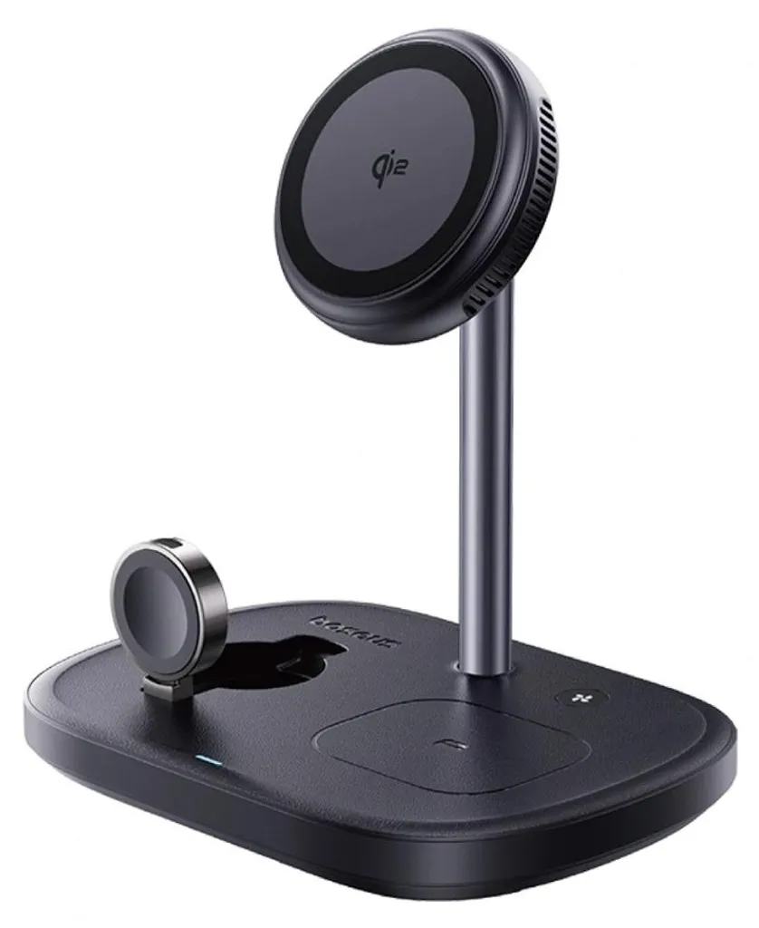 Station de Charge Induction 3-en-1 Baseus Enerfill FS41 45W Noir
