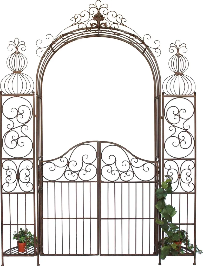 Aménagez votre entrée de jardin avec l'arc de roses et portail DanDiBo