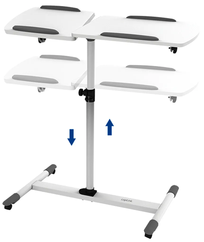Support ordinateur portable et projecteur inclinable blanc max 10kg - 4