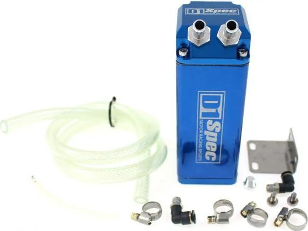 Réservoir de récupération d'huile D1Spec bleu carré de 15 mm