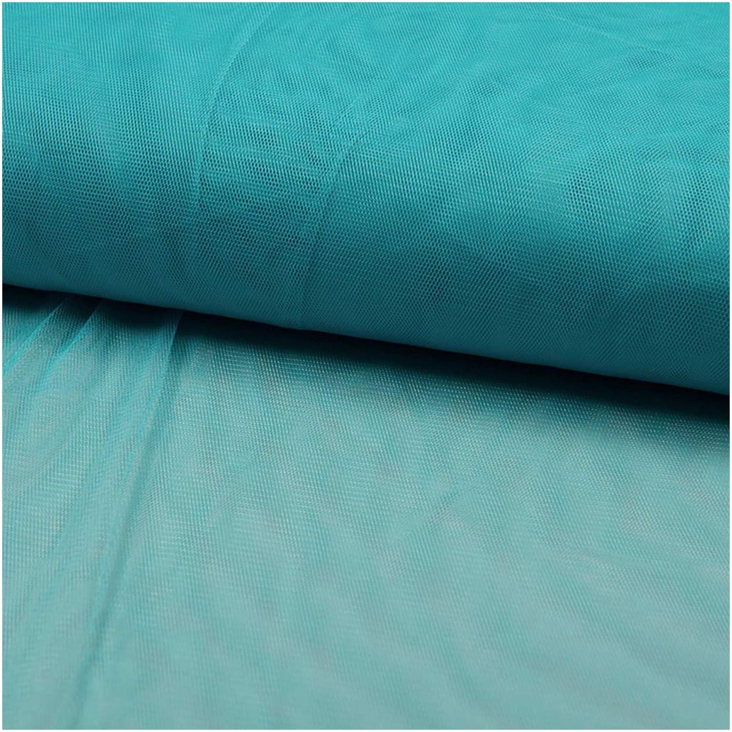Soft-Tüll Kostümstoff Fasching Feintüll Dekostoff 1 x 1,5 m Meterware aqua