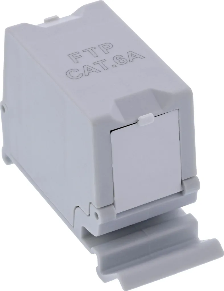 Prise Double RJ45 Cat.6A Haute Performance InLine Montage Rail DIN 35mm - 5