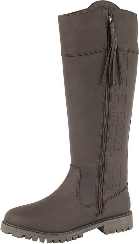Woodland - Damen Landstiefel "Bailey", Gewachstes Leder DF1815 (39-39.5 EU) (Dunkelbraun)