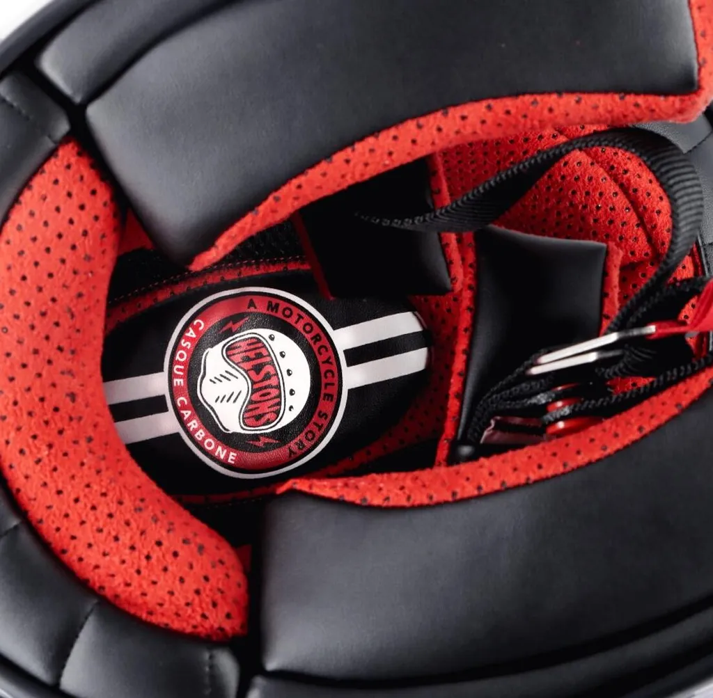 Casque Helstons Naked Carbon : Confort et Sécurité Intégrale en Taille S - 2