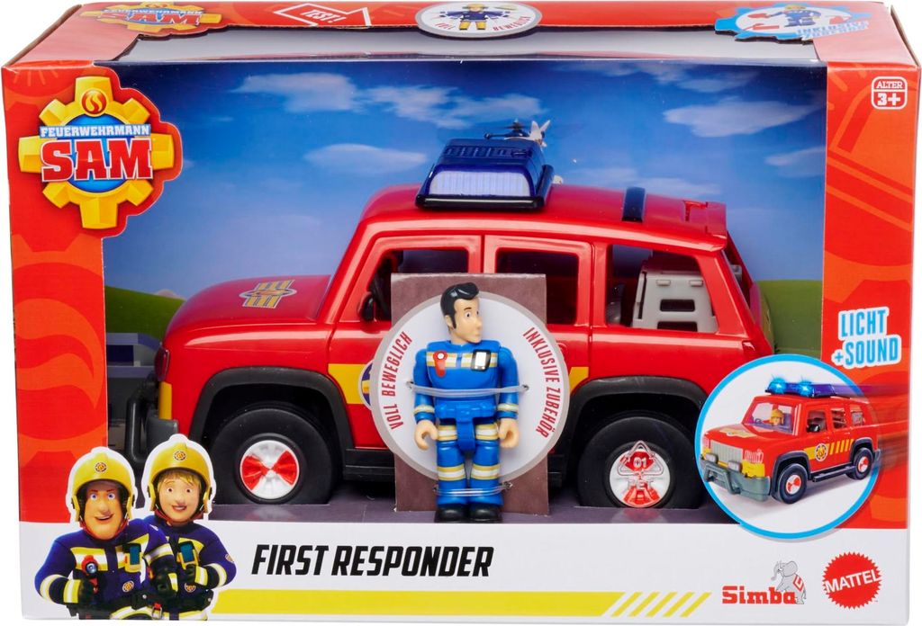 Simba Feuerwehrmann Sam First Responder Fahrzeug, Produktbild 