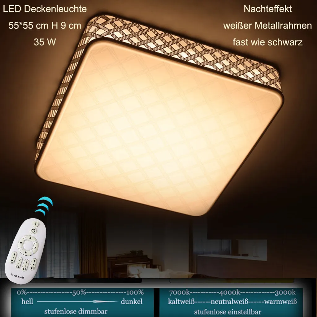 Plafonnier LED Variable 55cm 35W : Finissez-en avec l'Éclairage Trop Fixe