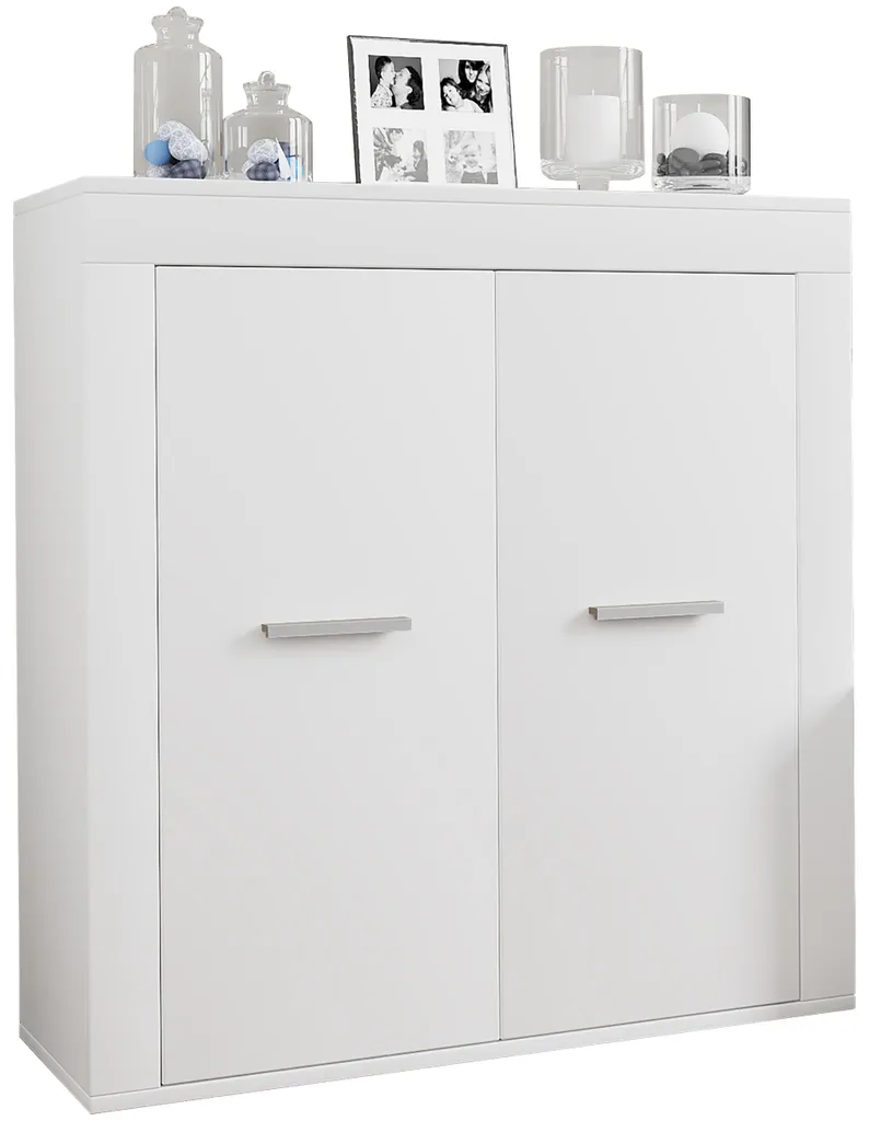 Buffet bas 2 portes Usilo VCM petit meuble de rangement pour salon