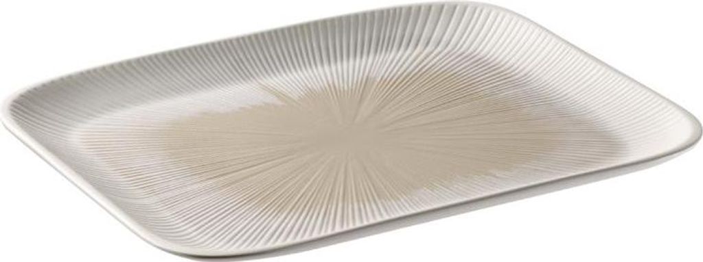 APS 85501 GN 1/2 Tablett BLUSH 32,5 x 26,5 cm, Höhe 2,5 cm, Melamin weiß/beige