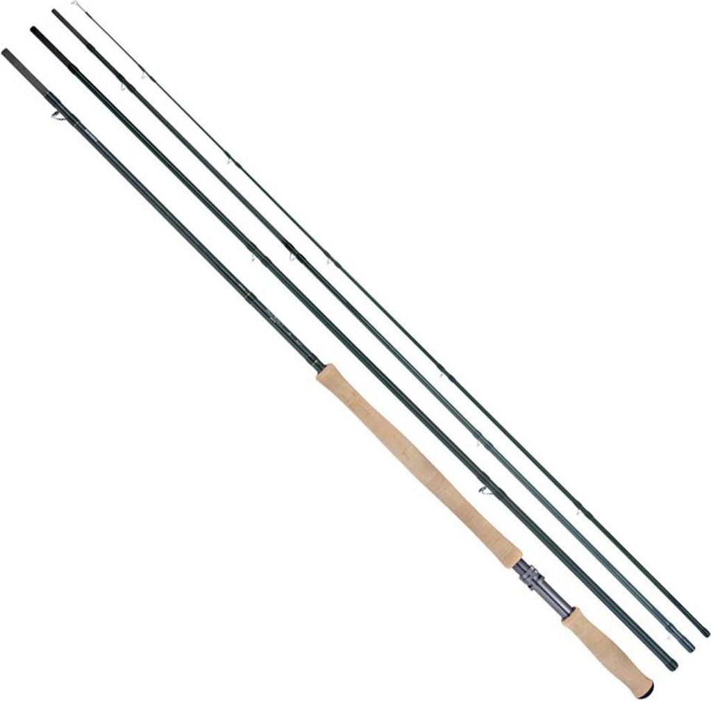 Shimano Fishing Biocraft Xr Salmon Fliegenfischenrute Schwarz 4.11 m / Line 8 Schwarz 4.11 m