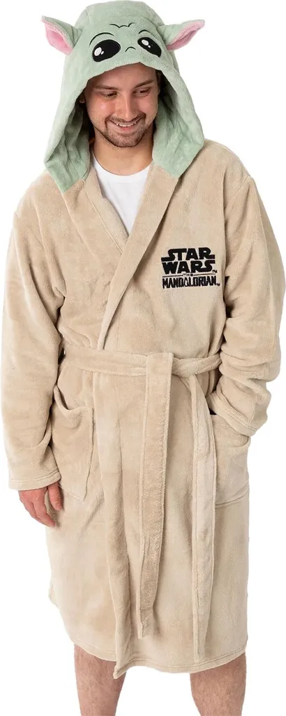 Star Wars Peignoir Mandalorian NS9093 Marron à Capuche Taille L Mixte