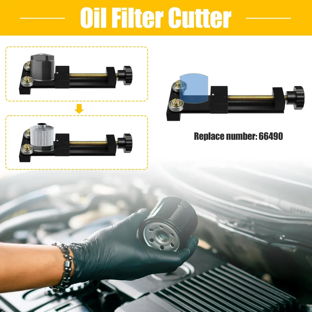 Évitez les casses moteur : outil coupe-filtre 66490 pour inspection huile