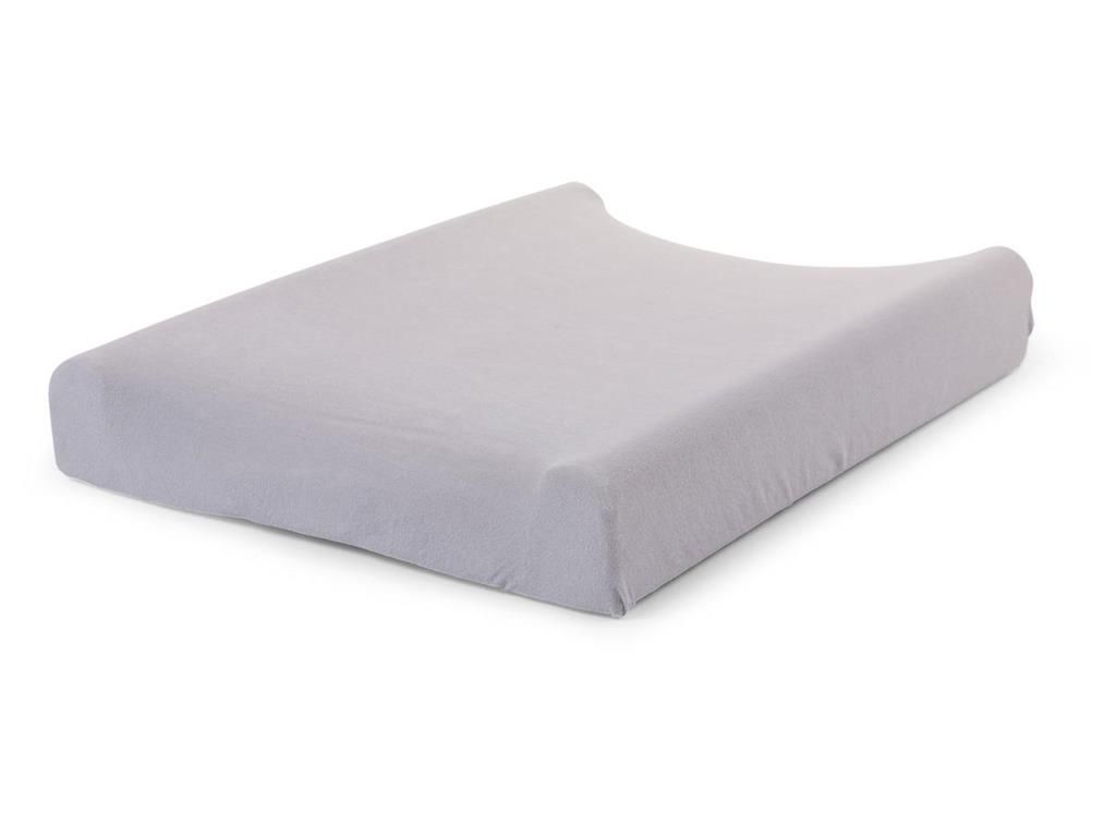 Bezug für Wickelauflage Trikot Pastel Mouse Grey, 70x50cm, Childhome