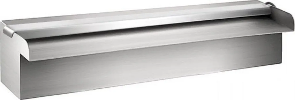 Aménagement piscine : Cascade Milano 122 cm Inox avec Éclairage Couleurs