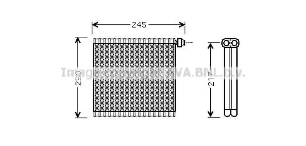 PRASCO MZV217 Verdampfer Klimaanlage Klimaverdampfer für MAZDA 3 (BK) 3 Stufenheck (BK)
