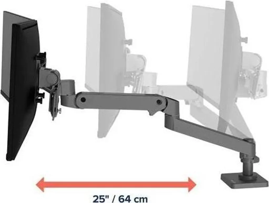 Support d'écran articulé Ergotron LX Pro Series pour moniteur 27 pouces - 4