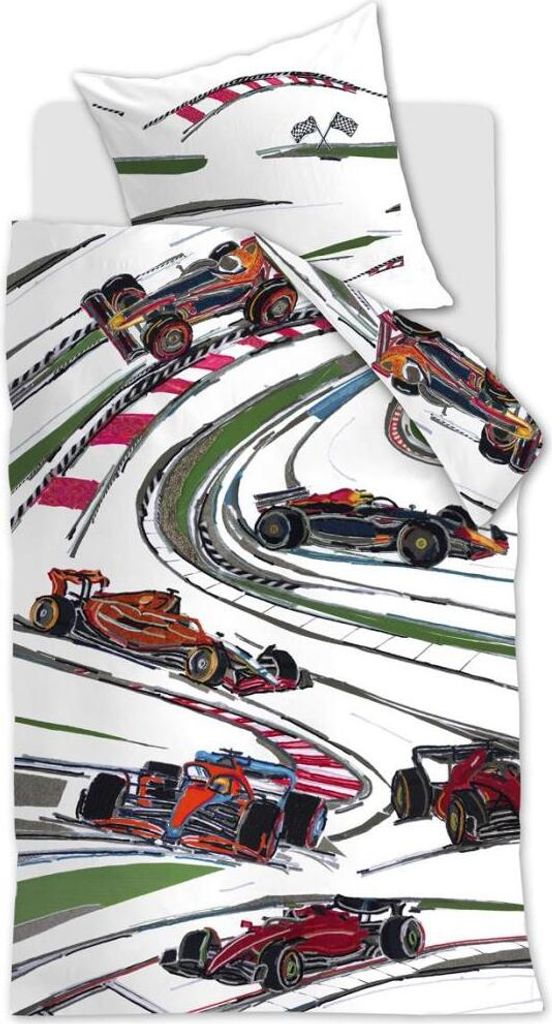Hannekejag Renforcé-Bettwäsche-Garnitur Full Throttle Farbe Multi Größe 135x200+80x80