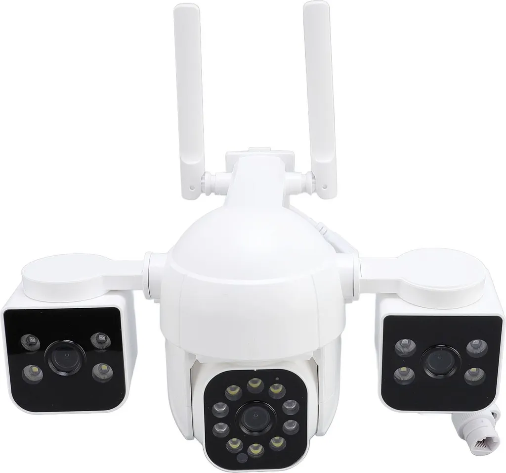 Caméra de surveillance extérieure WiFi 3 objectifs HD 1MP Vision 360