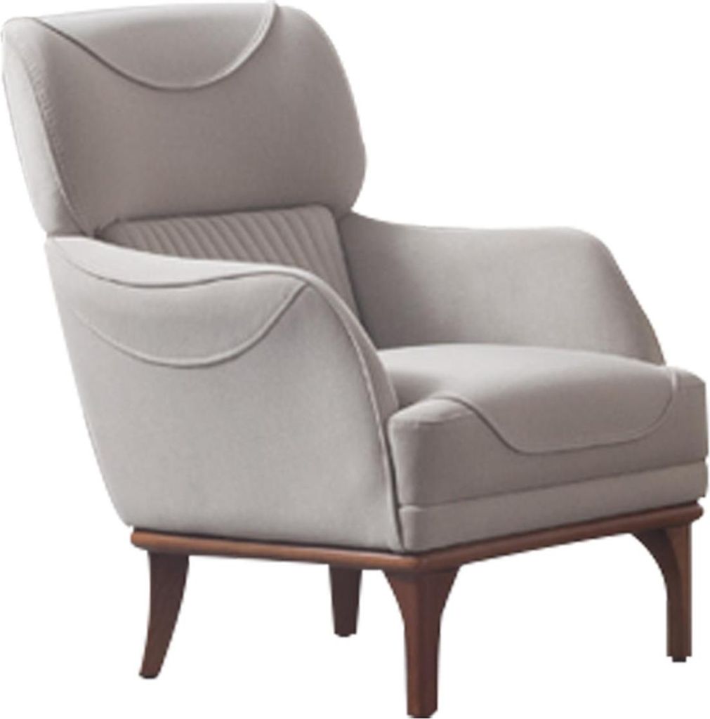 Graues Sofa komplett mit 2 weißen Sesseln r gepolsterter Sessel, neu